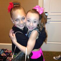 Sophia Lucia with Maddie Ziegler