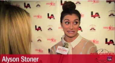 Alyson Stoner interviewed by JJ Snyder at opening of ALDC LA