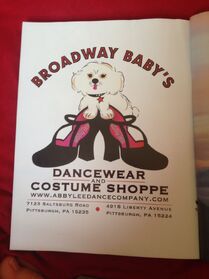 Broadway Baby's dancewear and costume shop