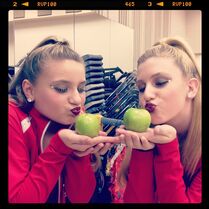 Taylor and Kissa Candy Apples