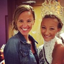 Jeanette with Ava at pageant