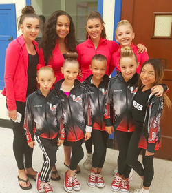 Abby Lee Miller & the Junior Elite Compeition Team at the …