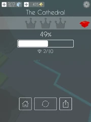 Result after go too close to the left side.