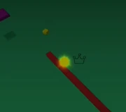 The transition between red to black of the line, in .