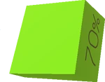 70% Block Sign
