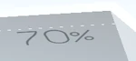 70% Wall Sign