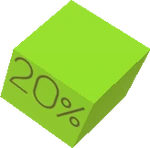 20% Block Sign