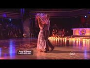 Sharna Burgess & Andy Dick dancing Viennese Waltz on DWTS 4-8-13