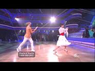 Sharna Burgess and Charlie White dancing Jazz on DWTS 4 14 14