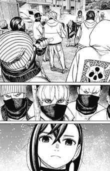 Momo boldly standing her ground.