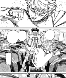 Raiya overpowered by Juichi