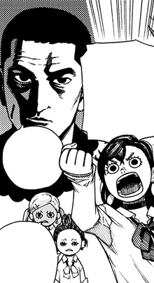 Momo expressing her idolization for Ken Takakura.