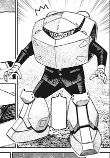 The armor made of nanoskin created by Kinta for Okarun.