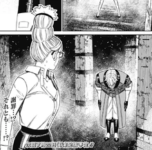 Red Baron bowing to Seiko before fighting her.