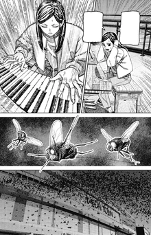 Koki manifesting the Lord of the Flies's power.