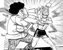 Seiko dueling with Naki.