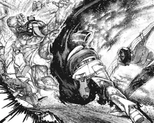 Payase and Kashimoto saving Seiko from the Minotaur and the Jiangshi.