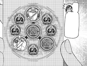 The Danmara card showing that two of the four seals have been destroyed.