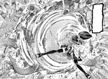 Momo defeats the Mind-Control Kur with Moe Moe Tri-Beam.