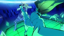 Turbo Granny and Momo Ayase vs. Serpo (Anime)
