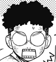 Okarun's hair after being rejected by a Charm Barrier.