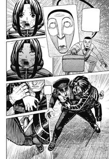 The agent forcing Adachi to assault Vega with the Fairy-Tale Card.