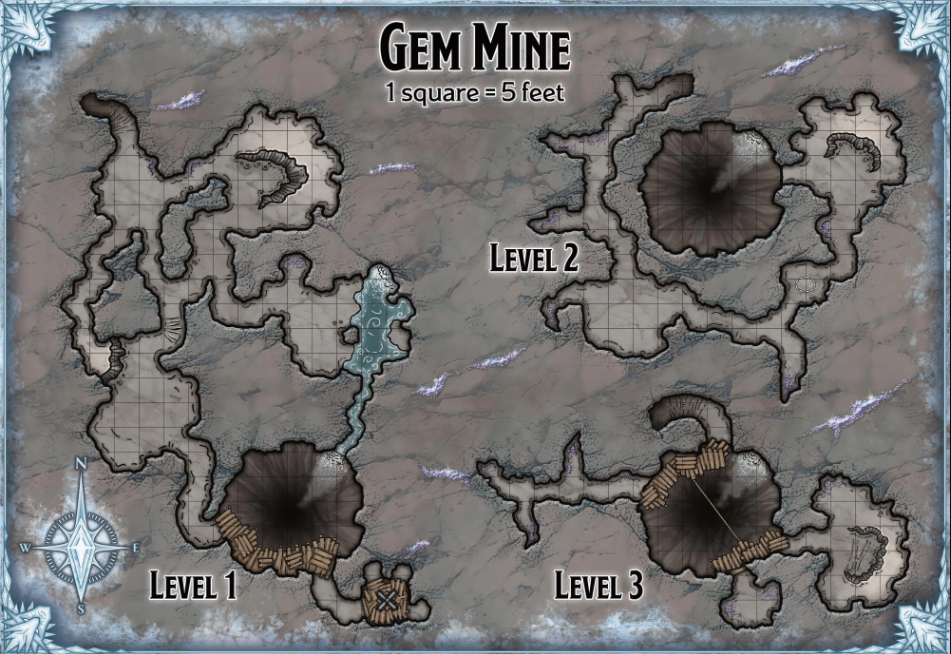 The mines map