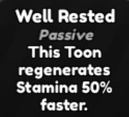 Old Well Rested Ability description