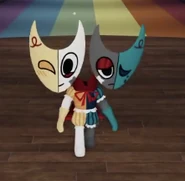 A teaser of Razzle & Dazzle’s Showtime skin shown by Qwel on the first anniversary stream