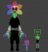 A height chart of Twisted Dandy, Boxten, and Twisted Vee next to each other