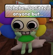 Dandy's new white and rainbow textbox