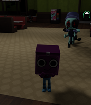 Boxten being chased by Twisted Astro