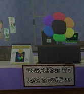 Ditto, window with Dandy Petals on display