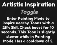 Old Artistic Inspiration Ability description