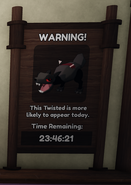 Twisted Coal on the Daily Twisted Board. This is Christmas event exclusive and currently can't be displayed on the board.
