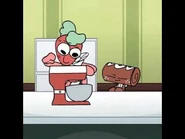 An animation of Sprout and Cosmo baking Astro Cookies. This is most likely in Cooking Chaos