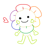 First Drawing by Qwel for the start of 2025 of Dandy made in MS Paint