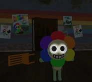 Ditto, but T-posing with glowing eyes