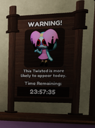 Twisted Poppy on the Daily Twisted Board. This can no longer occur, as Common Twisteds can't be on the Daily Twisted Board anymore.