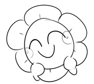 Doodle of Dandy being happy