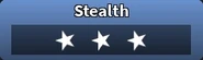 3 Stars on Stealth. (Stealth 10)