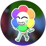 Dandy, as featured in the "Alpha Player" Badge