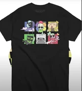 A Shirt of Dandy along with Astro, Pebble, Sprout, Shelly and Vee