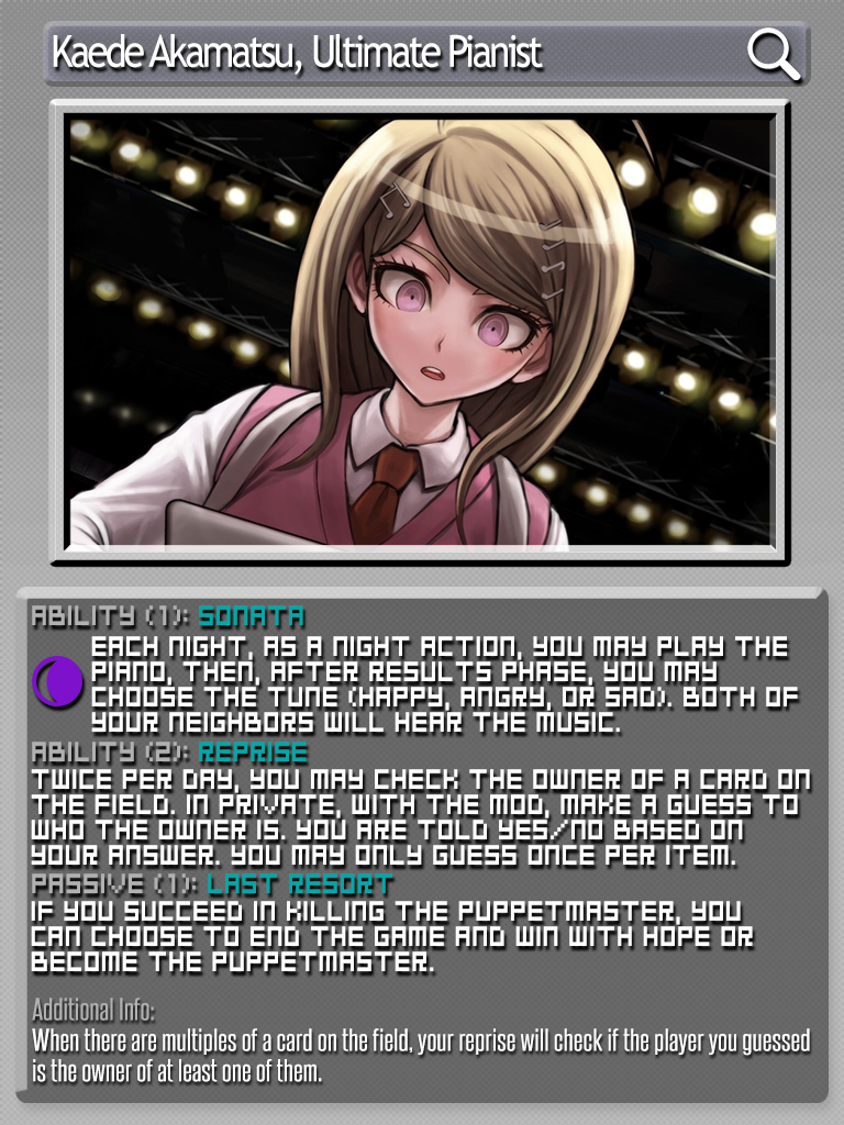 Last Sonata · player info