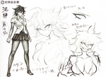 Danganronpa 2 design sketches[4]