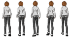 SCRAPPED CONTENT - Danganronpa 1 - Leon Kuwata Walking Animation