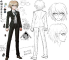 Byakuya Togami design sketches