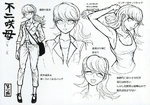 Danganronpa Another Episode Chihiro Fujisaki's Mother scrapped design sketches[1]