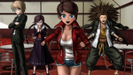 Danganronpa 1 CG - Everyone happy to see Makoto Naegi