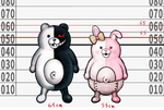 Danganronpa 2 Height Chart Monomi and Monokuma